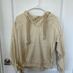 American Eagle women’s Cream Hoodie Sweatshirt